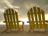 Lounge Chair Facing Caribbean Sea  Placencia  Stann Creek District  Belize