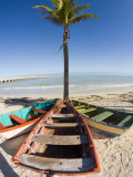 Beach of Progreso  Yucatan  Mexico