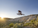 Jumping the Clay Cliffs  Polson  Montana  USA