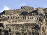 Inca Fortress on Hill  Ollantaytambo  Sacred Valley of the Incas  Peru