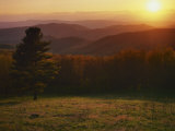 Sunset from Hazeltop Ridge  Shenandoah National Park  Virginia  USA
