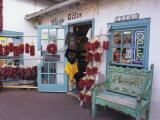 Traditional Ristras in Old Town Albuquerque  New Mexico  USA