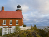 Eagle Harbor lighthouse on Lake Superior  Michigan  USA