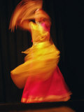Long exposure on Traditional Dancer  New Delhi  India