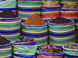 Colorful Spices at Bazaar  Luxor  Egypt