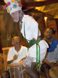 Traditional Garifuna Masked Dancer  Placencia  Stann Creek District  Belize