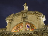 Baroque facade of the Church of St Blaise  Dubrovnik  Dalmatia  Croatia