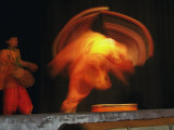 Long exposure on Traditional Dancer  New Delhi  India