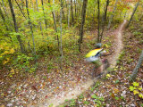 Mountain Biking on the Thompson Loop  Tsali Recreation Area  North Carolina  USA