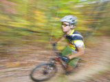 Mountain Biking on the Thompson Loop  Tsali Recreation Area  North Carolina  USA