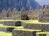 Stonework in the Lost Inca City  Machu Picchu  Peru