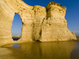 Keyhole of Monument Rocks  Kansas  USA