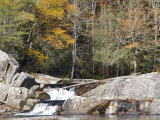 Upper Linville Falls at the Blue Ridge Parkway  North Carolina  USA