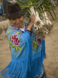 Weekly Market which Draws Indigenous People  Ecuador