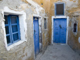 Very Old Building Built  Oia  Santorini  Greece