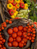 Market With Vegtables  Fira  Santorini  Greece