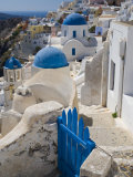 Blue Domed Churches  Oia  Santorini  Greece