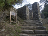 Inca Trail Approaching the Sun Gate  Machu Picchu  Peru