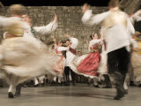 Folk dancers in traditional costumes  Dubrovnik  Dalmatia  Croatia
