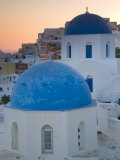 Blue Domed Churches  Oia  Santorini  Greece