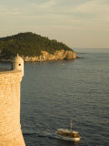 Old city walls built 10th century  Dubrovnik  Dalmatia  Croatia