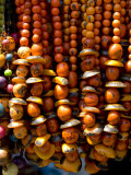 Colorful necklaces  Otavalo Market  Ecuador