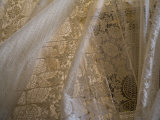 Traditional lace curtain  Dubrovnik  Dalmatia  Croatia