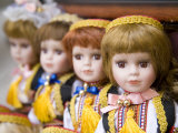 Dolls in traditional clothing  Dubrovnik  Dalmatia  Croatia