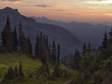 View of the North Cascade Mountains  Tatoosh Wilderness  Washington State  USA