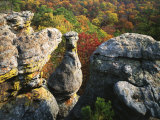 Autumn  Kings Bluff  Ozark-St Francis National Forest  Arkansas  USA