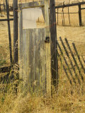 Old Door in Homestead Fence  Montana  USA