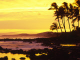 Sunset  Poipu  Kauai  Hawaii  USA