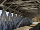 Covered Bridge over the Upper Ammonoosuc River  Groveton  New Hampshire  USA