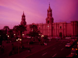 Unusual Evening Light on the Cathedral on the Plaza De Armas