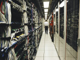 Computer Server Room in an Office That Handles Large Transactions