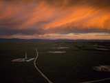 Natural Gas Drilling Rigs Dot the Wyoming Landscape