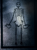 Skeleton Holds Wine Pitchers in This Ancient Mosaic from Pompeii