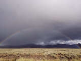 Rainbow Spanning an Idaho Landscape