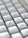 Close-up View of Keys on Computer Keyboard