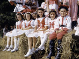 Children of Farmers Come to Harvest Festival in Polish Costumes