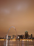 St Louis Arch Is Lit at Night  Creating a Spectacular Display