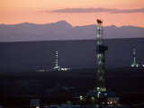 Natural Gas Drilling Rigs Dot the Wyoming Landscape