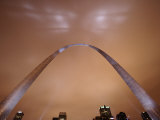 St Louis Arch Is Lit at Night  Creating a Spectacular Display