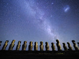 Night Sky over the Easter Island Monoliths