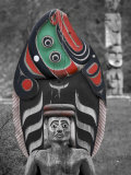 Totem Pole at U'Mista Cultural Center of the Kwakwaka'Wakw People