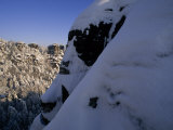 Snow-Covered Forest  Mountains  and Famous Rock Formations