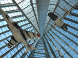Two Vintage Aircraft Hanging in the Atrium of the Marine Corps Museum