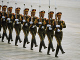 Soldiers Marching in China's National Day Parade