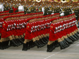 Female Soldiers Marching in China's National Day Parade
