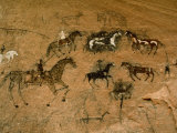 Native American Art on a Rock Wall in Canyon De Chelly